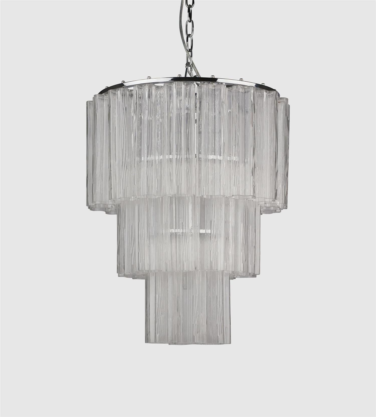 Fontaine Chandelier M Clear/Chrome Lamper